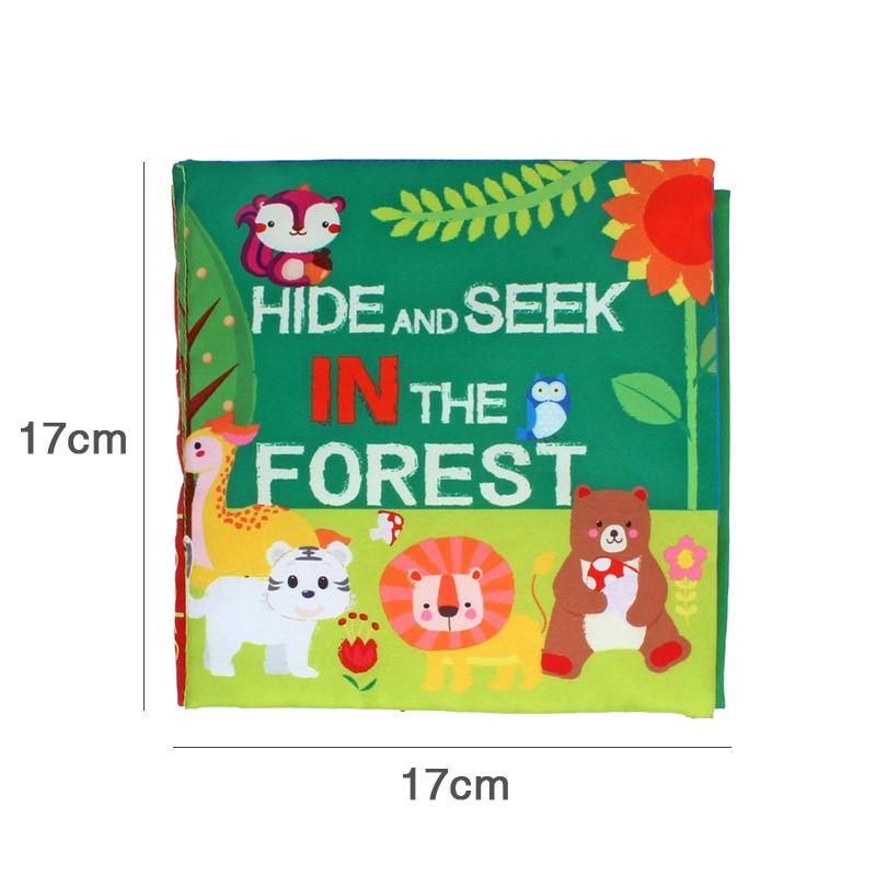 AliExpress Hot Sale 0-36Month Baby Early Learning Educate Toy Tail Cloth Book Parent-child Interactive Sound Paper Puzzle Cloth Book Rattle, view 4