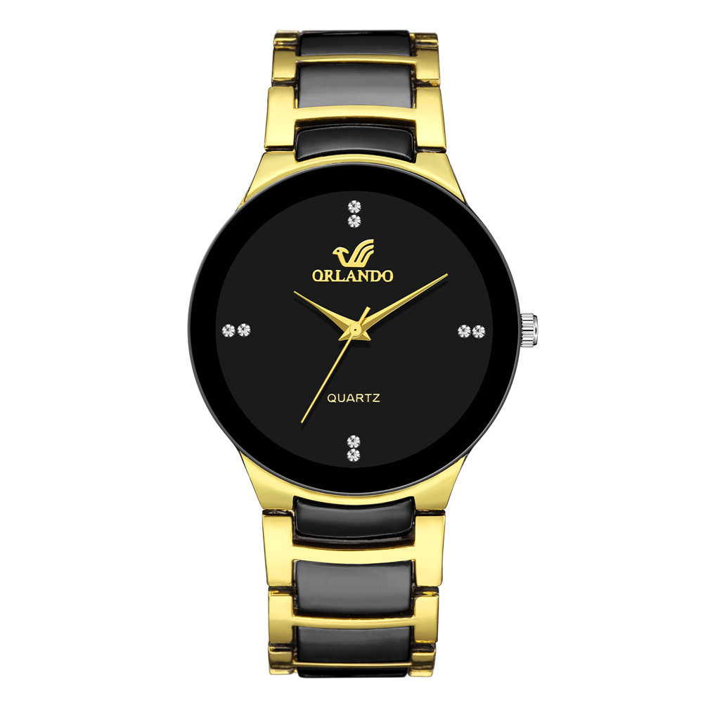 AliExpress Men's Business Quartz Watch with Black Dial, view 3