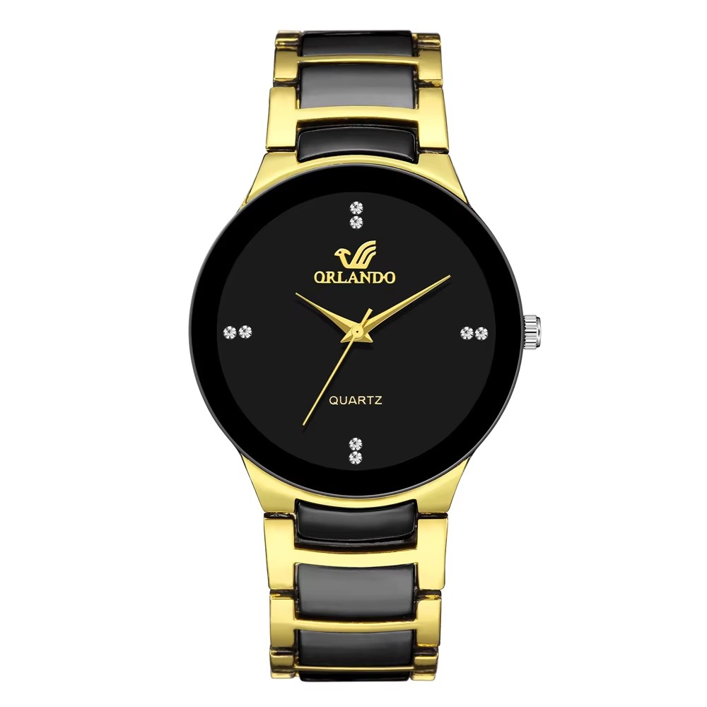 AliExpress Men's Business Quartz Watch with Black Dial, view 4