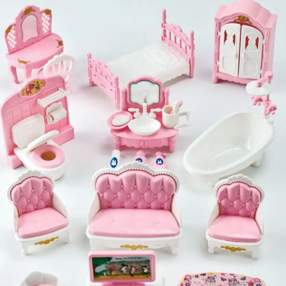 AliExpress Pink Dollhouse Kitchen Miniatures Set (10 Pieces)