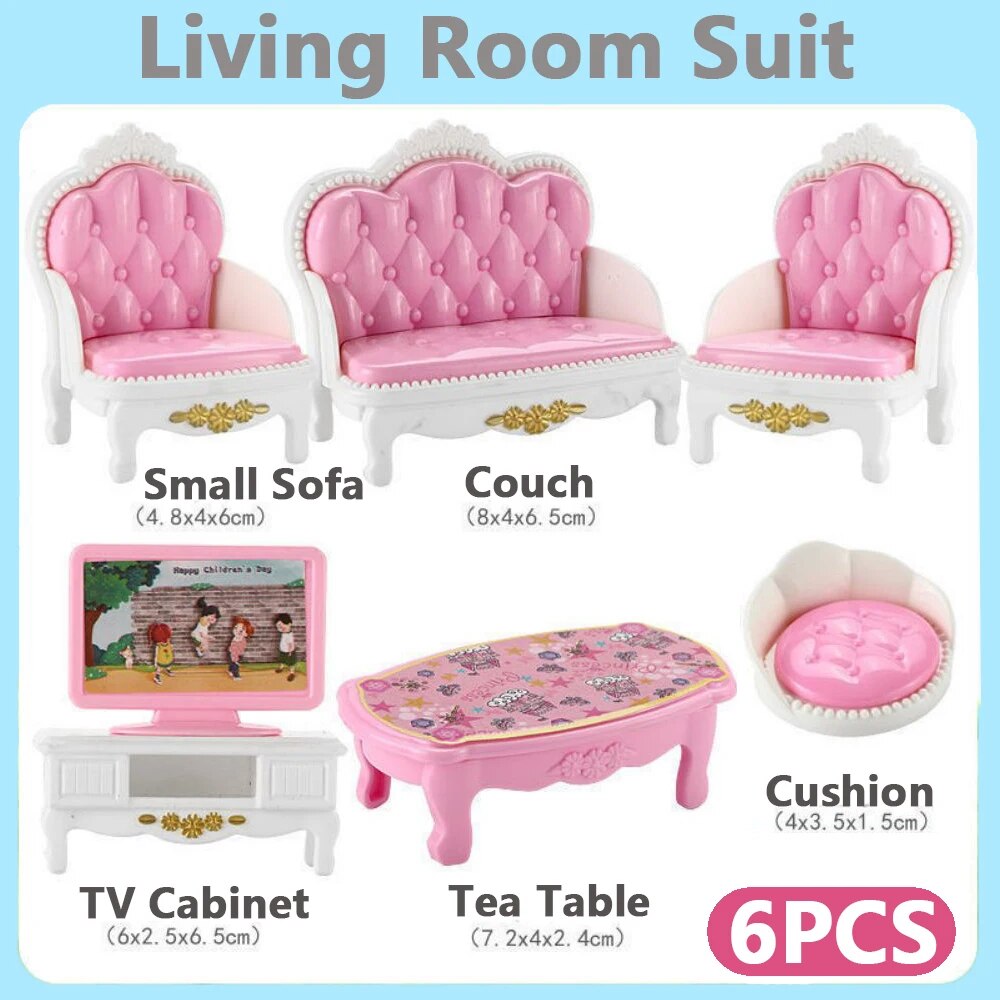 AliExpress Pink Dollhouse Kitchen Miniatures Set (10 Pieces), view 6