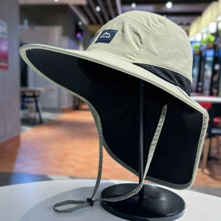 AliExpress Unisex UV Sun Protection Fisherman Hat with Neck Flap, view 2