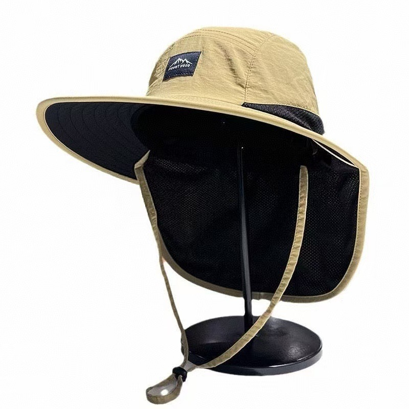 AliExpress Unisex UV Sun Protection Fisherman Hat with Neck Flap, view 5