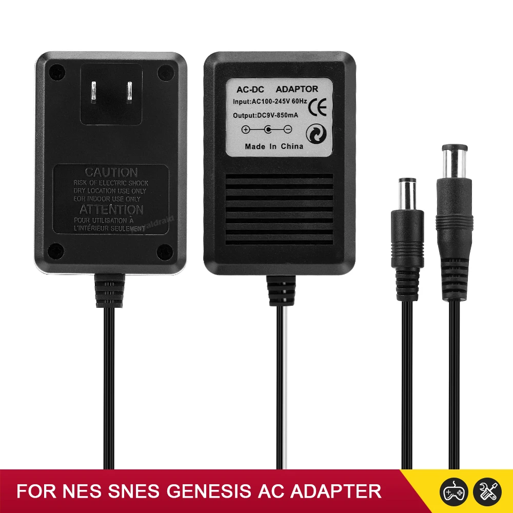 AliExpress Hot Sales NEW 3 in 1 US Plug AC Adapter 110-240V 60Hz Power Supply Charger for NES/SNES/SEGA Genesis with Package Dropshipping, view 3
