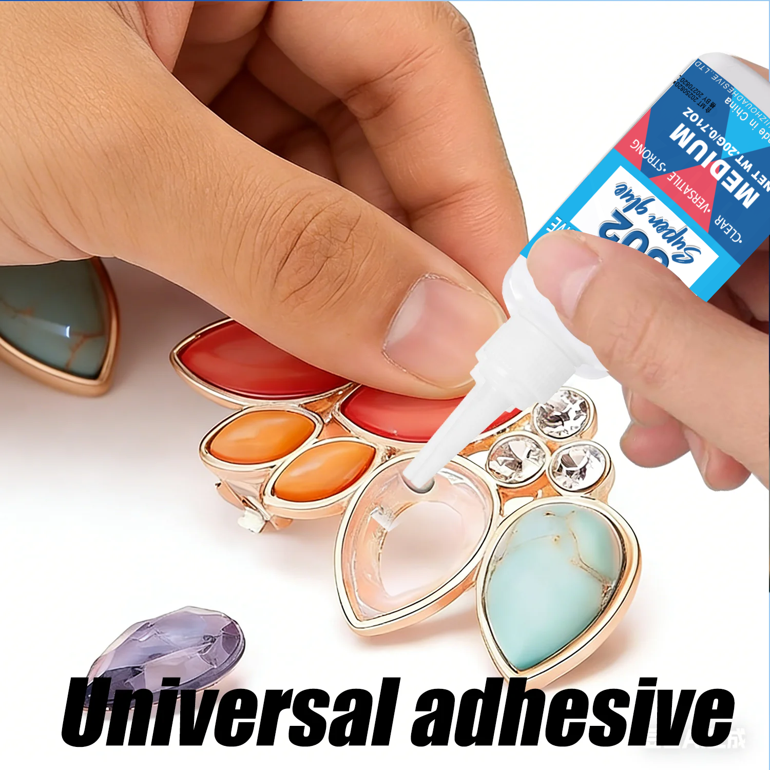 AliExpress Hot Sell 1-10Pcs 502 Super Instant Glue Quick Drying Multi-Purpose Cyanoacrylate Adhesive for Leather, Rubber, Wood, and Metal Strong Liquid Glue Insta Glue Tool Includes 20g Precision Dispenser, view 3