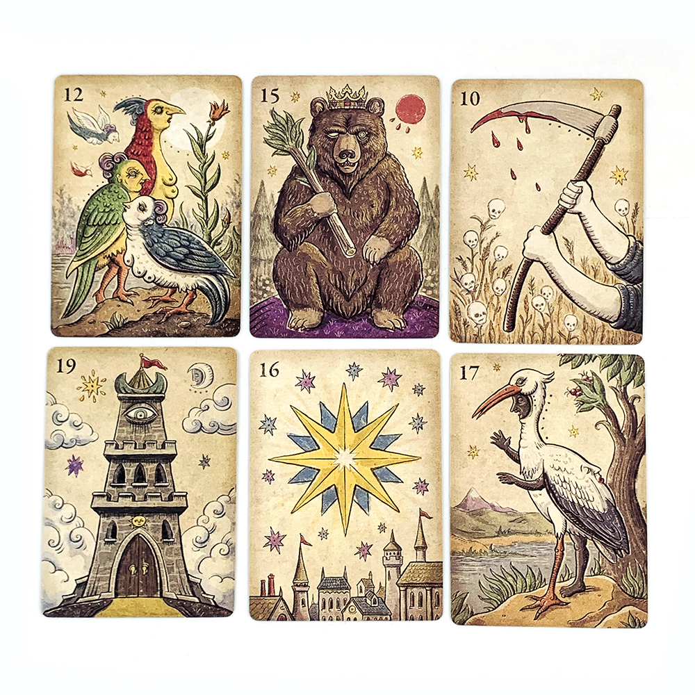 AliExpress Hot-selling Lenormand Della Luna Tarot Deck A 36Pcs Fate Divination Oracle Cards Party Entertainment Board Game, view 4