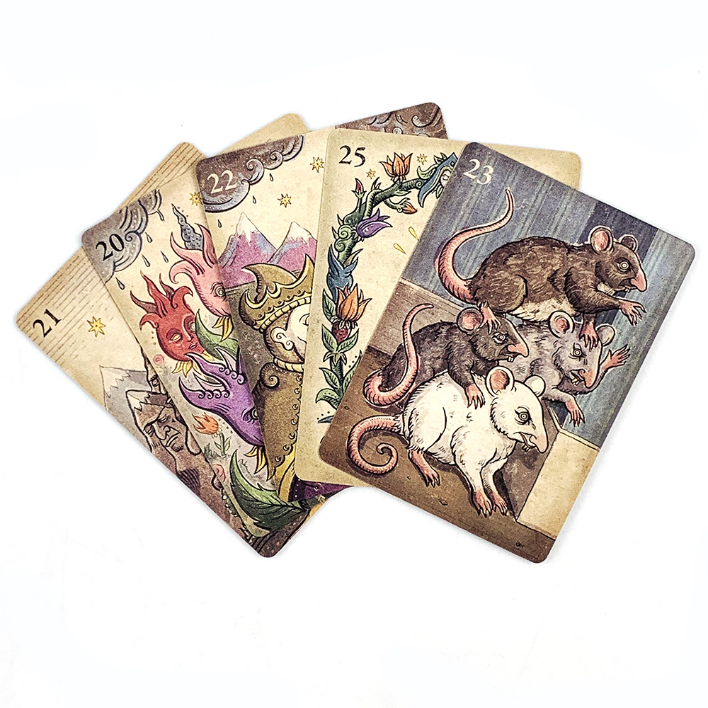 AliExpress Hot-selling Lenormand Della Luna Tarot Deck A 36Pcs Fate Divination Oracle Cards Party Entertainment Board Game, view 5