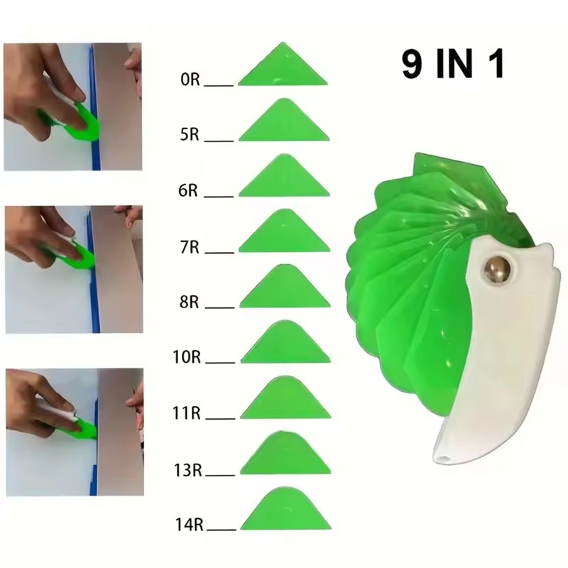AliExpress Household 9 in 1 Silicone Caulking Tool Sealant Spreading Professional Tile Window Grout Edge Removal Joint Sealant Spatula, view 4