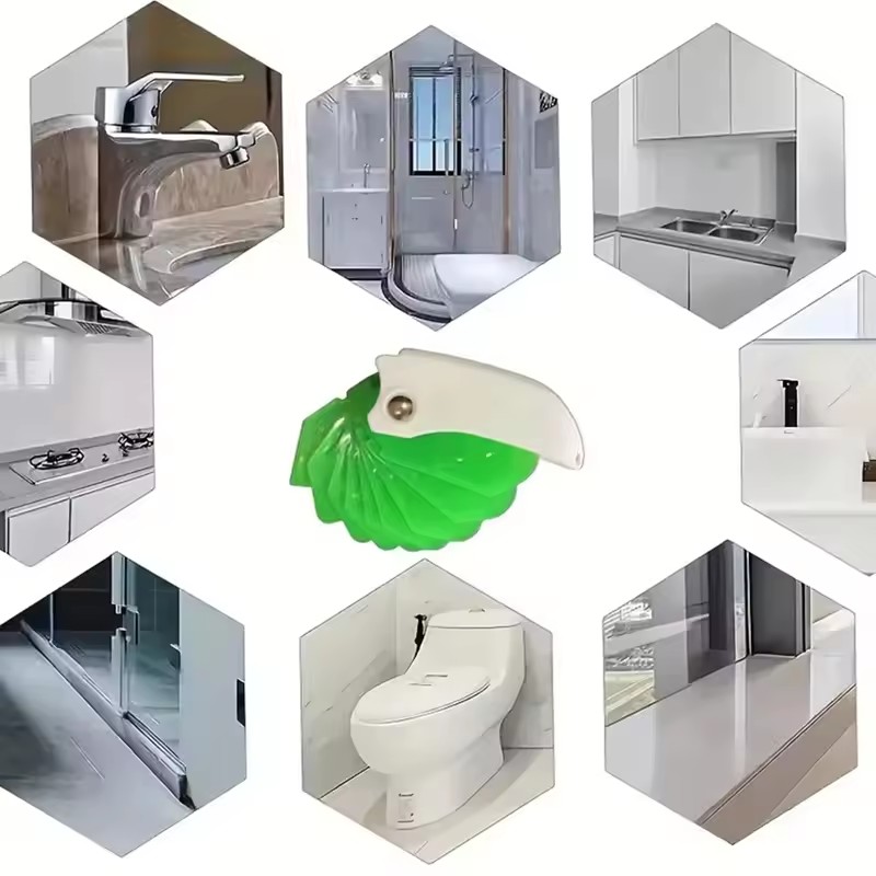 AliExpress Household 9 in 1 Silicone Caulking Tool Sealant Spreading Professional Tile Window Grout Edge Removal Joint Sealant Spatula, view 5