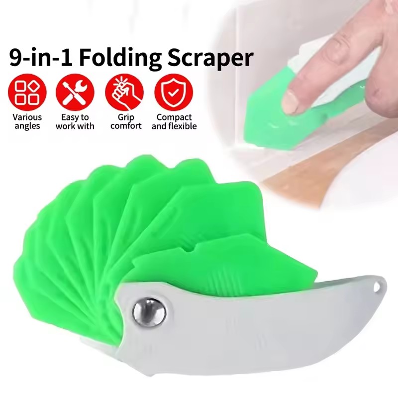 AliExpress Household 9 in 1 Silicone Caulking Tool Sealant Spreading Professional Tile Window Grout Edge Removal Joint Sealant Spatula, view 6