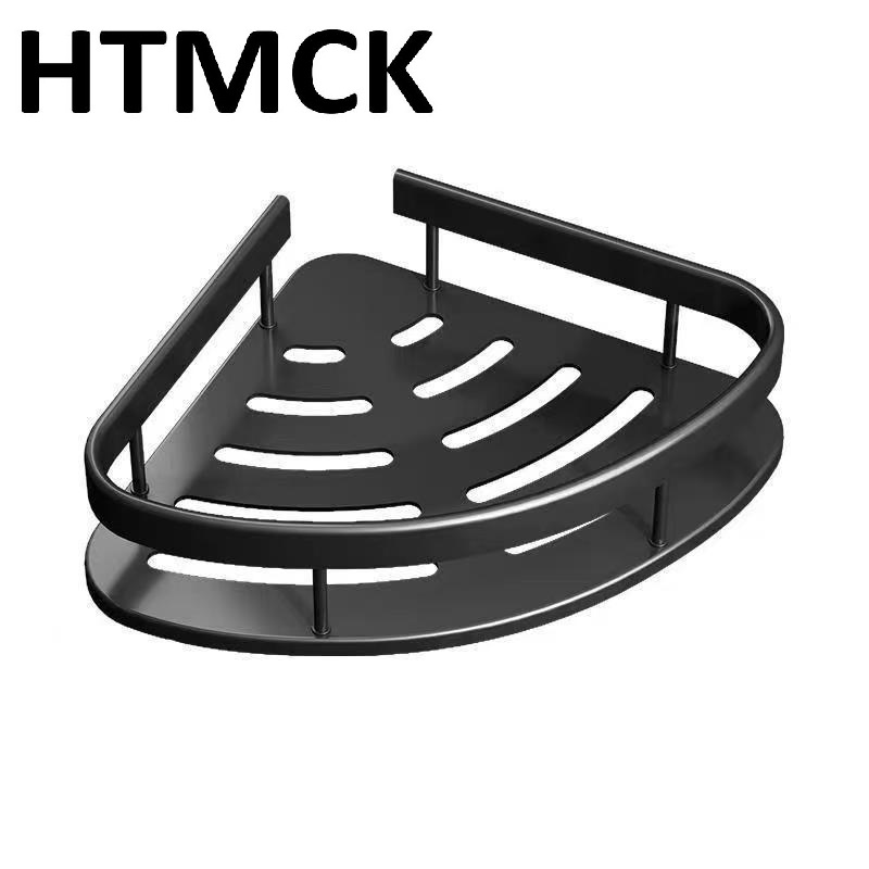 AliExpress HTMCK No-Drill Clear Bathroom Corner Shelf