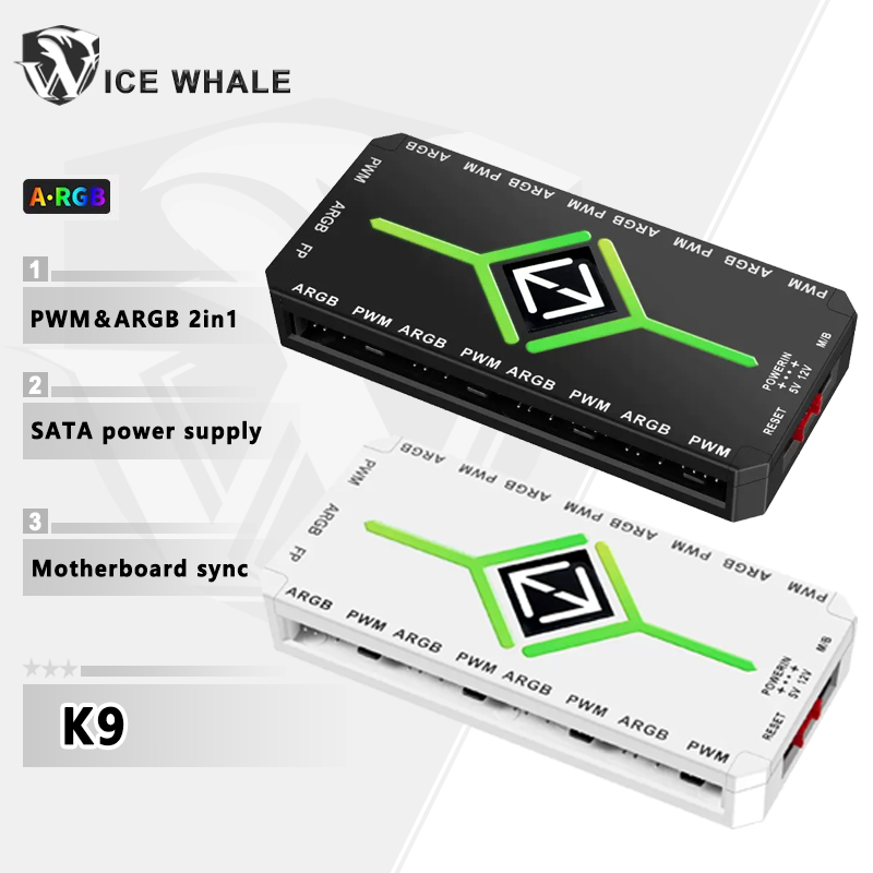 AliExpress ICE Whale K9 PWM and ARGB Case Fan Hub