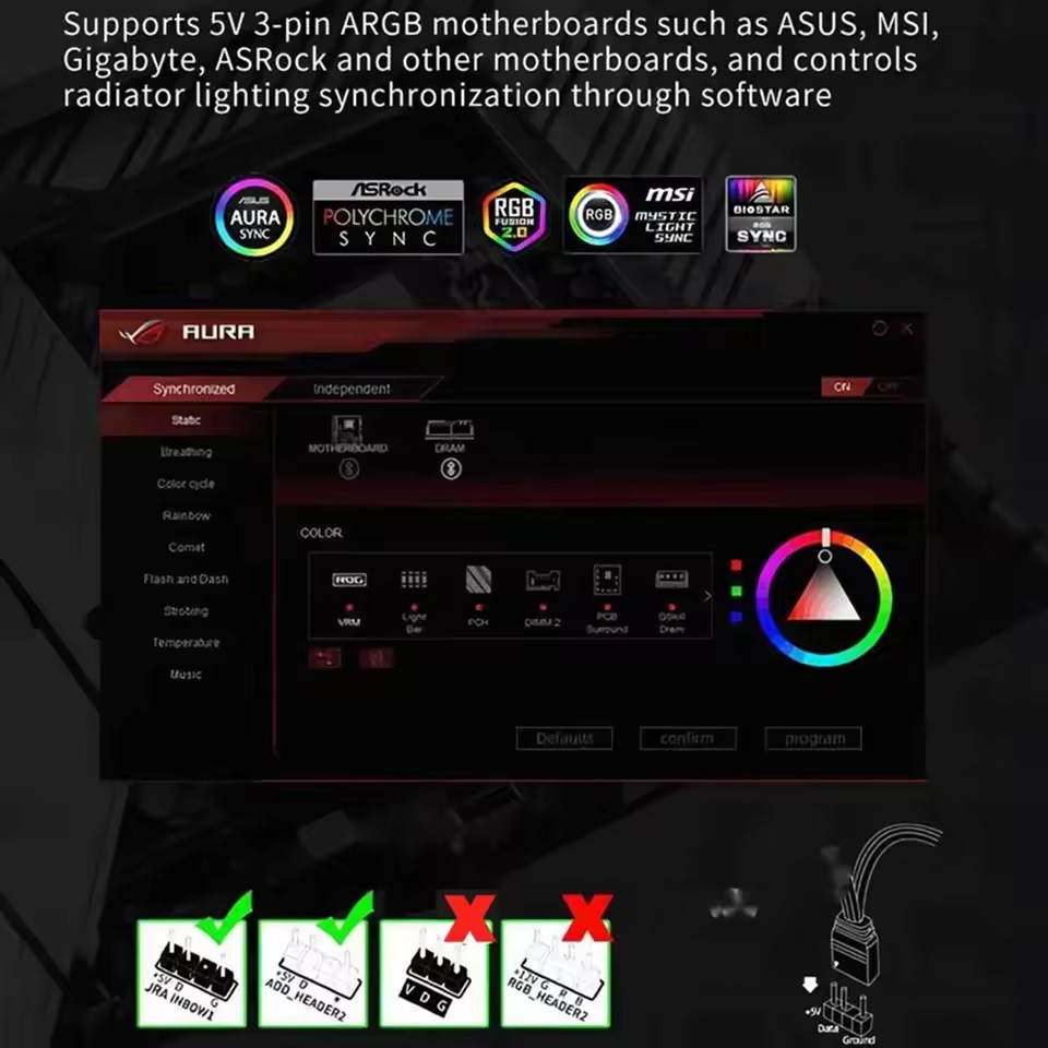 AliExpress ICE Whale K9 PWM and ARGB Case Fan Hub, view 3