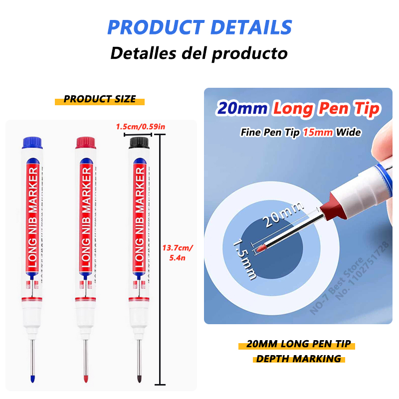 AliExpress iLMH Deep Hole Long Nib Marker Pens, view 4