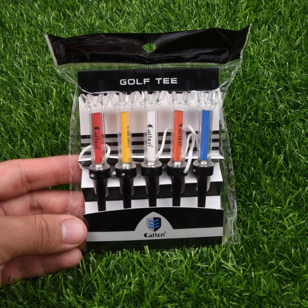 AliExpress Improve Your Golf Game with the Caiton 5pcs Magnetic Plastic Golf Tee Set - 360degree Bounce, view 2
