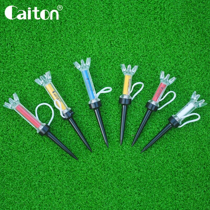 AliExpress Improve Your Golf Game with the Caiton 5pcs Magnetic Plastic Golf Tee Set - 360degree Bounce, view 4