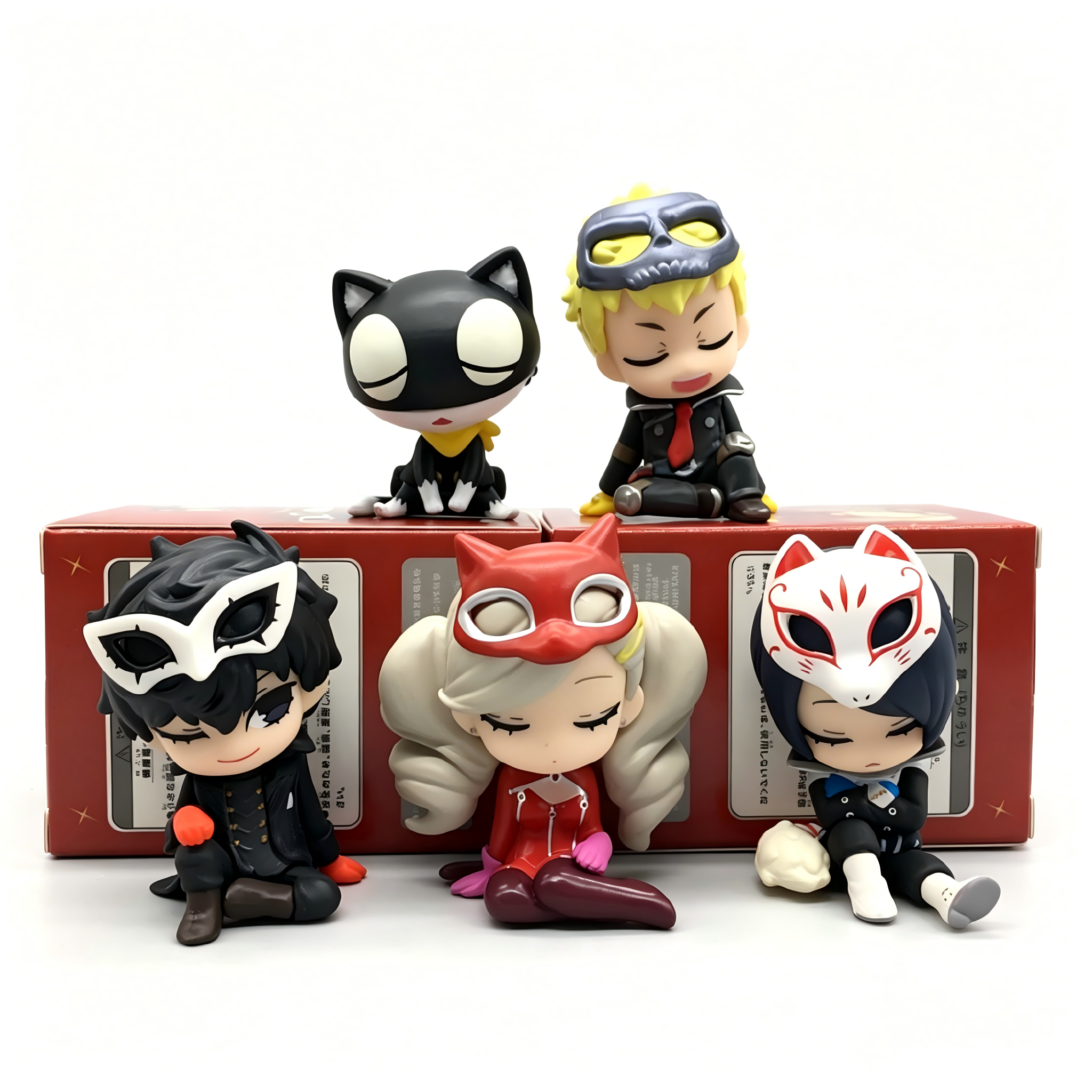AliExpress In Stock Blind Box Toy P5 Royal Edition Sleeping Sits Side By Side Figure 1 Joker Mona Skull Panther Fox Collection Figures