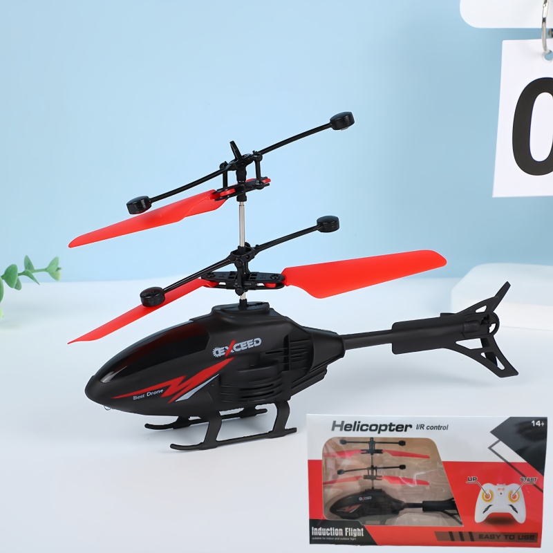 AliExpress Induction Helicopter Toy Room Charged Remote Control Small Aircraft Training Coordination Gifts for Boys and Girls, view 2