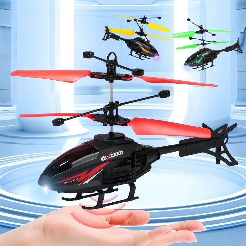 AliExpress Induction Helicopter Toy Room Charged Remote Control Small Aircraft Training Coordination Gifts for Boys and Girls, view 4