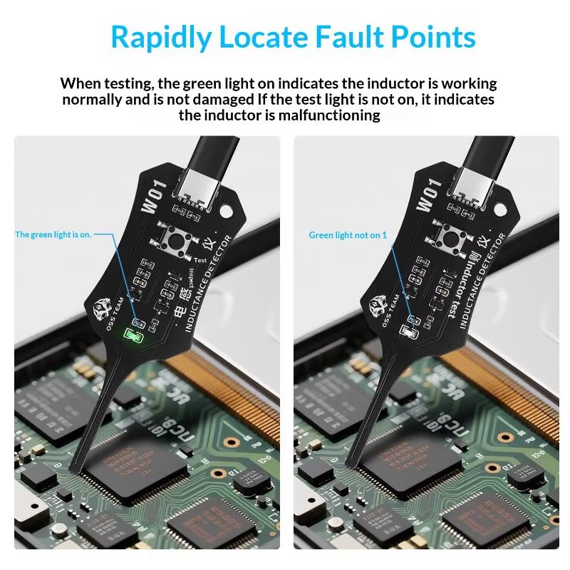 AliExpress Inductor Detector Tool Motherboard Coil Tester for Phone Motherboard Repair Electromagnetic Induction Quick Fault Check, view 4