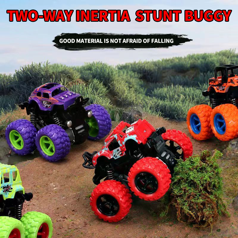 AliExpress Inertial Off-Road Vehicle Toy Super Fall Resistant Climbing Car Model Car Children's Four-Wheel Drive Toy 360 Degree Rotation, view 3