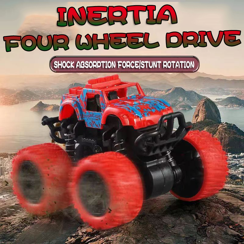 AliExpress Inertial Off-Road Vehicle Toy Super Fall Resistant Climbing Car Model Car Children's Four-Wheel Drive Toy 360 Degree Rotation, view 2