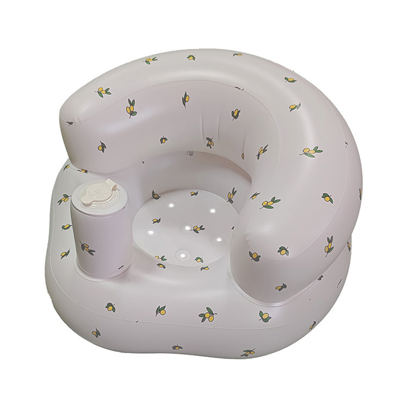 AliExpress Inflatable Baby Seat for Babies 3-36 Months,Built in Air Pump Children Baby Sofa,Bumbo Seat for Learning to Sit,Feeding,Camping, view 5