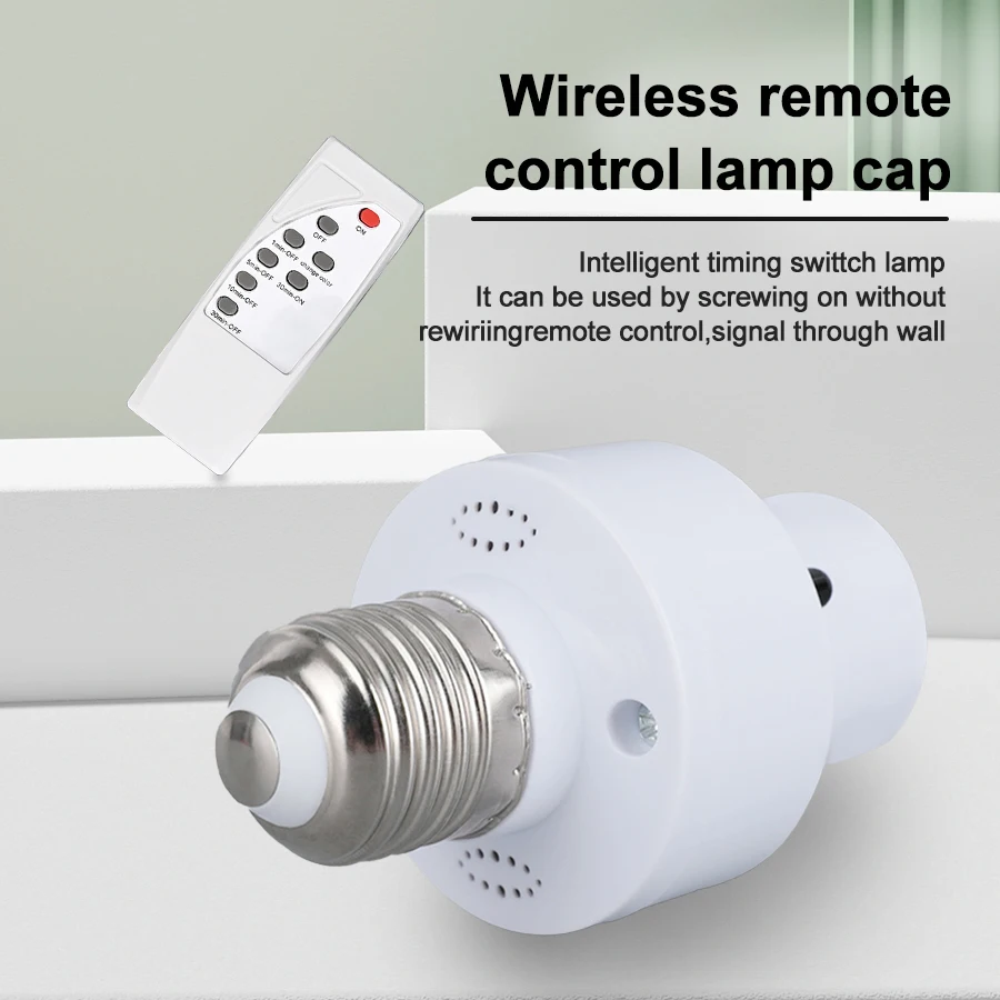 AliExpress Infrared Smart Convertible LED Lampholder E27 AC85-265V With IR Remote Control Lazy People Must Have Convenience, view 5