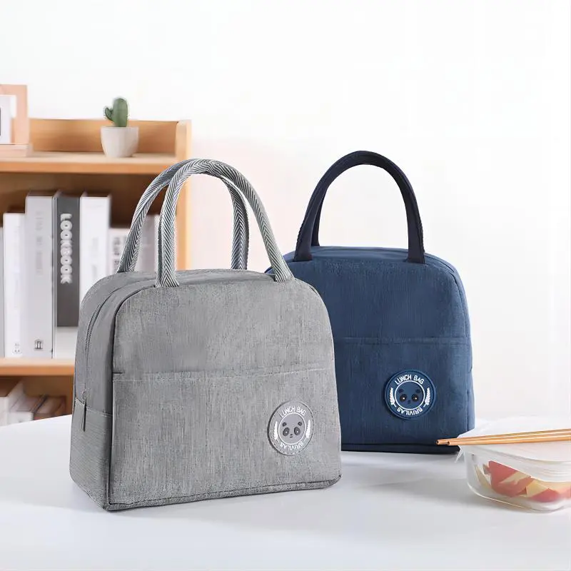 AliExpress Insulated Lunch Bag Insulation Bento Pack Aluminum Foil Rice Bag Meal Pack Ice Pack Student Bento Lunch Handbag Insulation, view 2