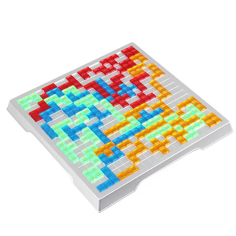 AliExpress Intellectual Puzzle Strategy Board Educational Toys Colored Squares Game Family Party Indoor Desktop Jigsaw Games, view 4