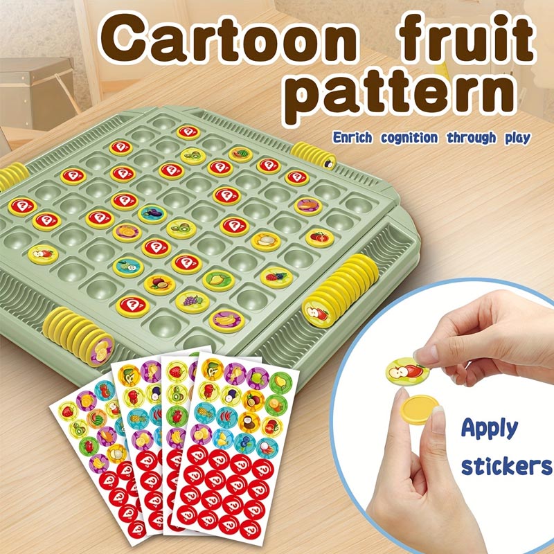 AliExpress Interactive Board Game Fruit Flip Chess Game Toys Matching Puzzle Board Cartoon Flip Chess Memory Game Kid Boys Girl Child Gifts, view 2