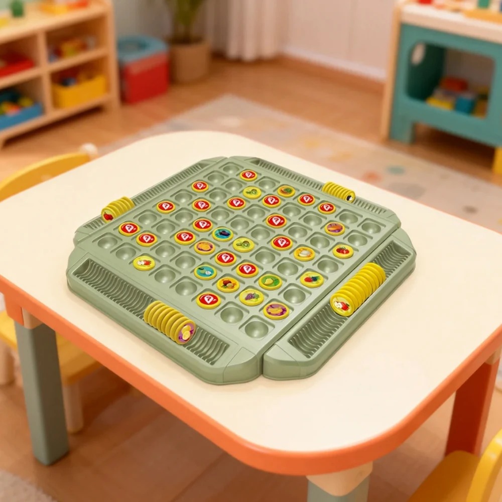AliExpress Interactive Board Game Fruit Flip Chess Game Toys Matching Puzzle Board Cartoon Flip Chess Memory Game Kid Boys Girl Child Gifts, view 6