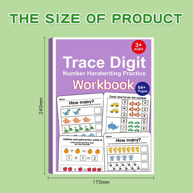 AliExpress Interactive Math Workbook - Counting, Addition, and Subtraction Within 10, Number Relationships Activities - Visual Learning Workbook, Suitable for Preschool, First Grade, Home Education, Classroom Teaching - Learning and Educational Writing Tools - Teachers and Parents, view 2