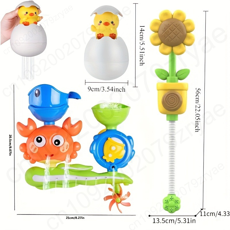 AliExpress Interactive Suction Cup Bath Toy Set for Youngsters,Ideal for Youngsters and Schoolers, Perfect Gift for Halloween, Christmas, view 2