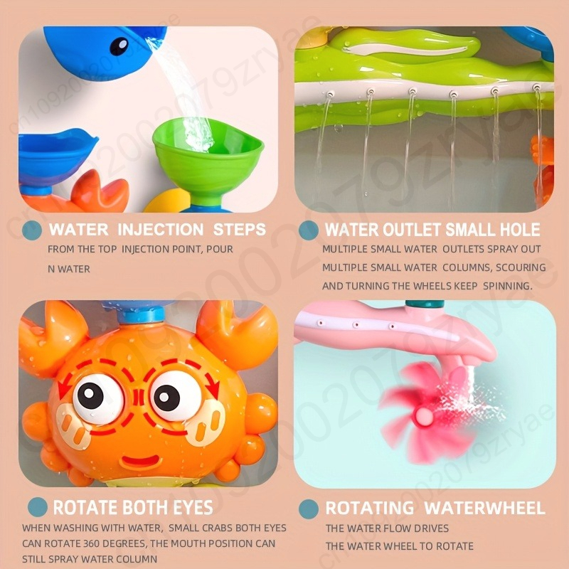 AliExpress Interactive Suction Cup Bath Toy Set for Youngsters,Ideal for Youngsters and Schoolers, Perfect Gift for Halloween, Christmas, view 6