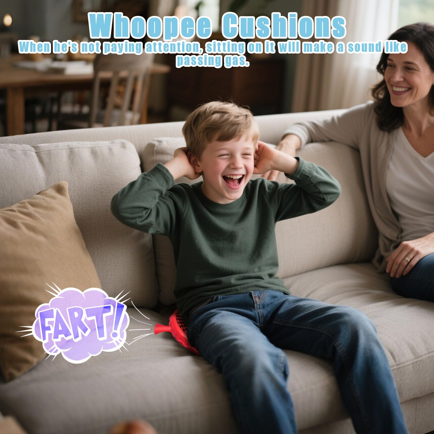 AliExpress Interesting Funny Balloon Gag Fool Game Joke Prank Whoopee Cushion Self Inflating Fart, view 6