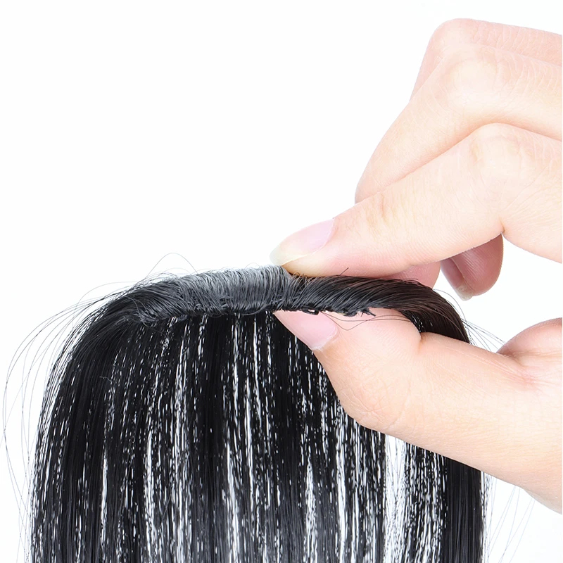 AliExpress Clip-In Synthetic Air Bangs Hairpiece, view 4