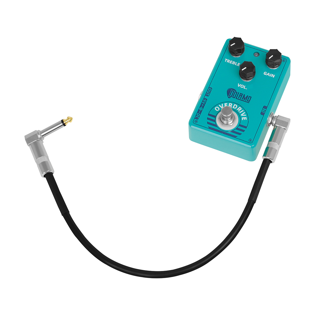 AliExpress IRIN Guitar Effect Pedal Cable 6.35Mm Connecting Wire Flat Patch Connector Metal Heads Copper Core Cables Guitar Accessories, view 2
