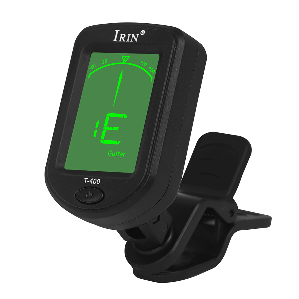 AliExpress IRIN T-400 Guitar Tuner Digital Clip-On Tone Tuner for Electric Ukulele Bass Violin Universal 360Degree Rotatable Sensitive