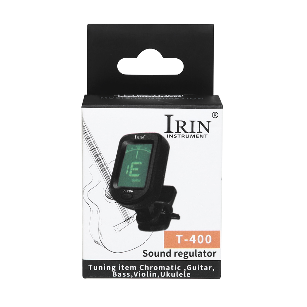 AliExpress IRIN T-400 Guitar Tuner Digital Clip-On Tone Tuner for Electric Ukulele Bass Violin Universal 360Degree Rotatable Sensitive, view 5