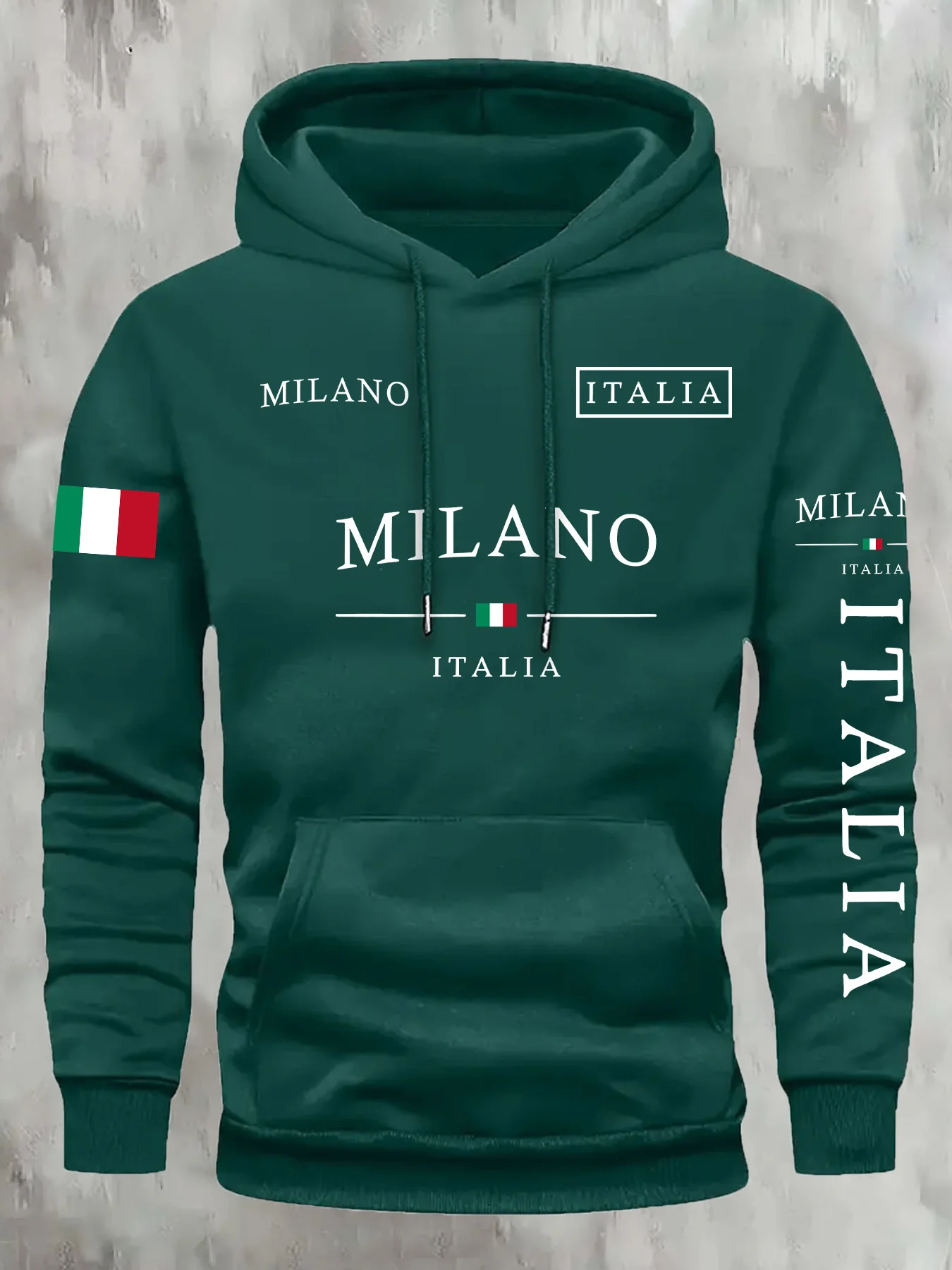 AliExpress ITALIA MILANO Unisex Casual Hoodie Sweatshirt