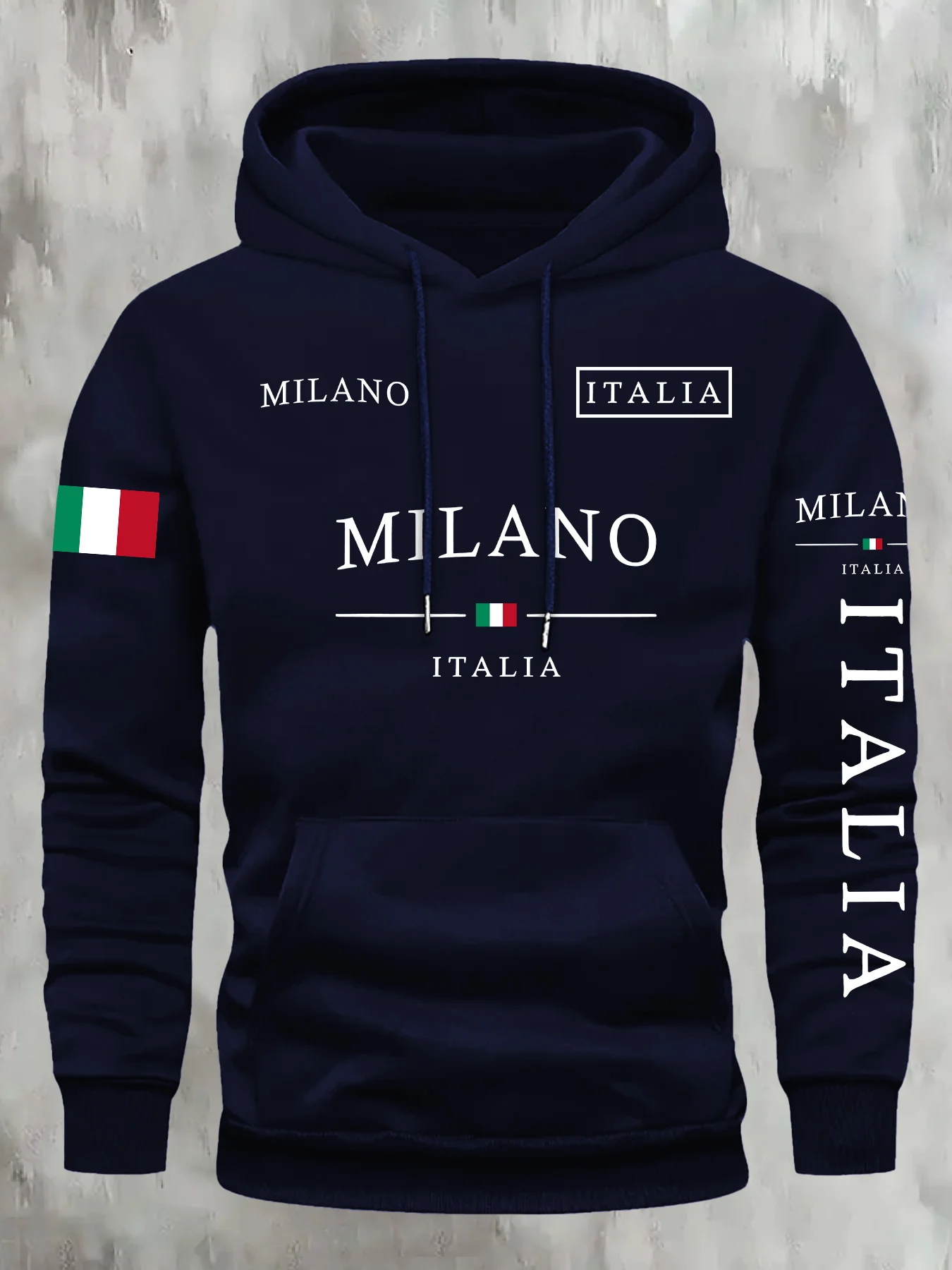 AliExpress ITALIA MILANO Unisex Casual Hoodie Sweatshirt, view 2