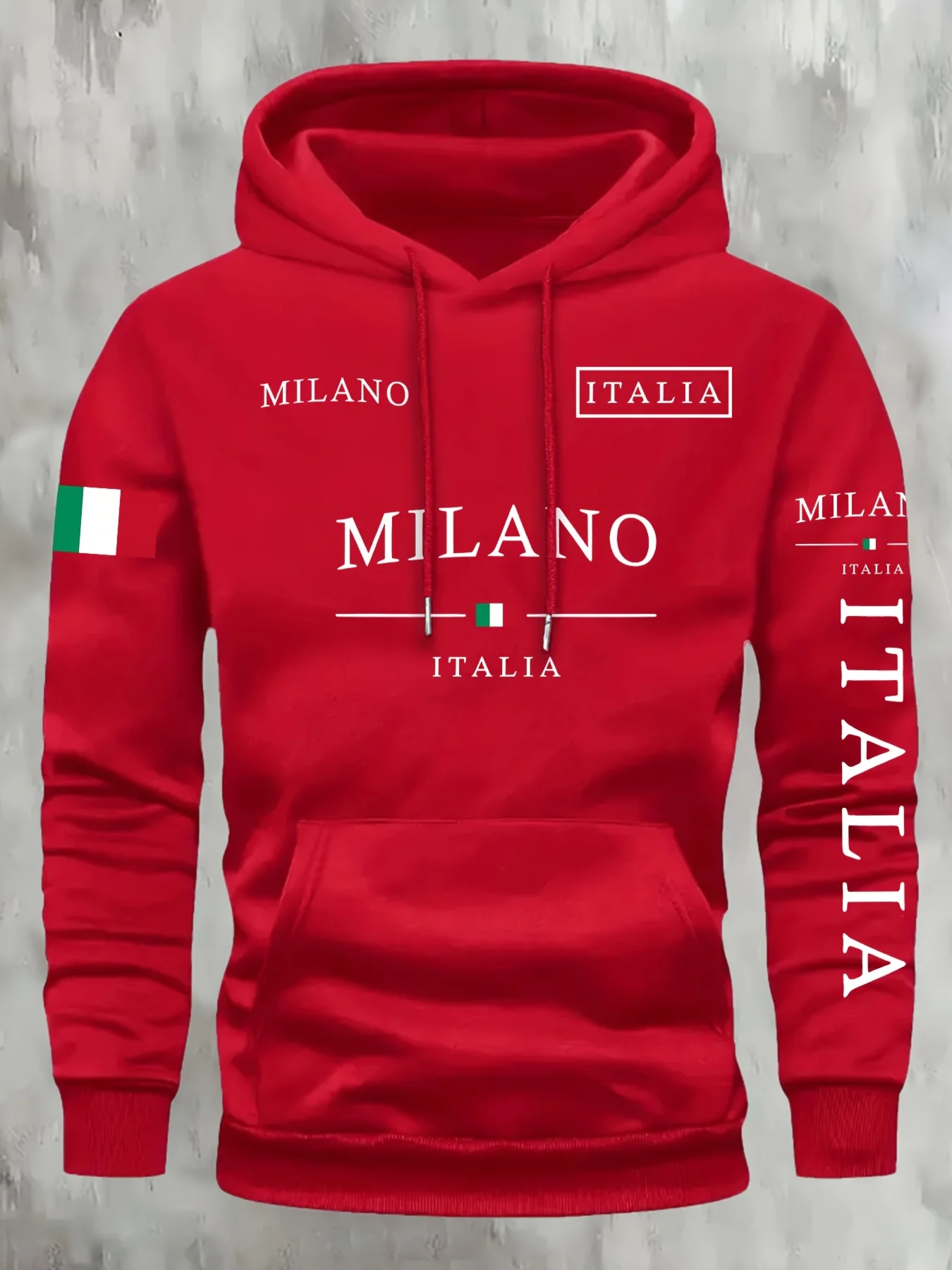 AliExpress ITALIA MILANO Unisex Casual Hoodie Sweatshirt, view 4