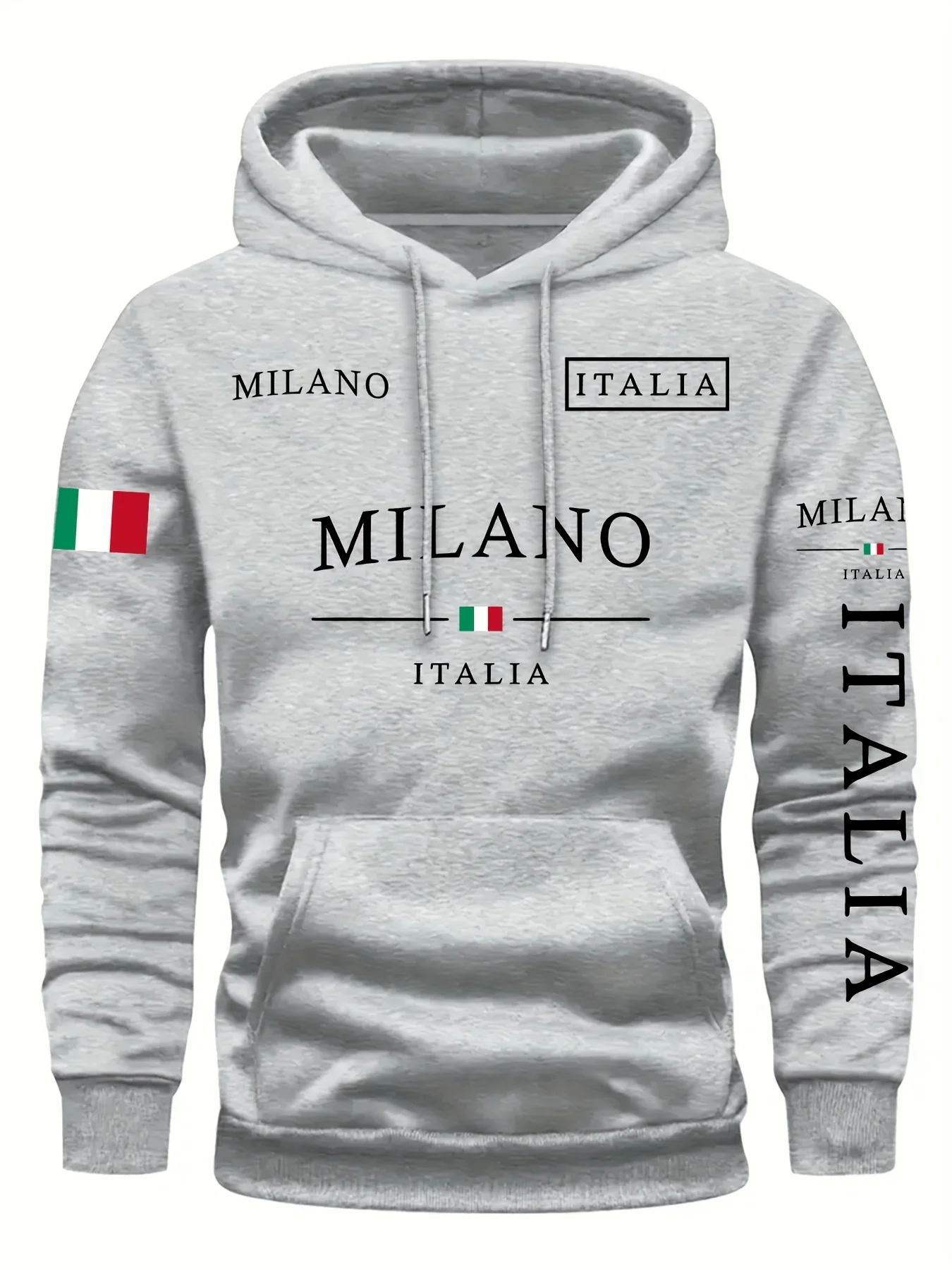 AliExpress ITALIA MILANO Unisex Casual Hoodie Sweatshirt, view 5