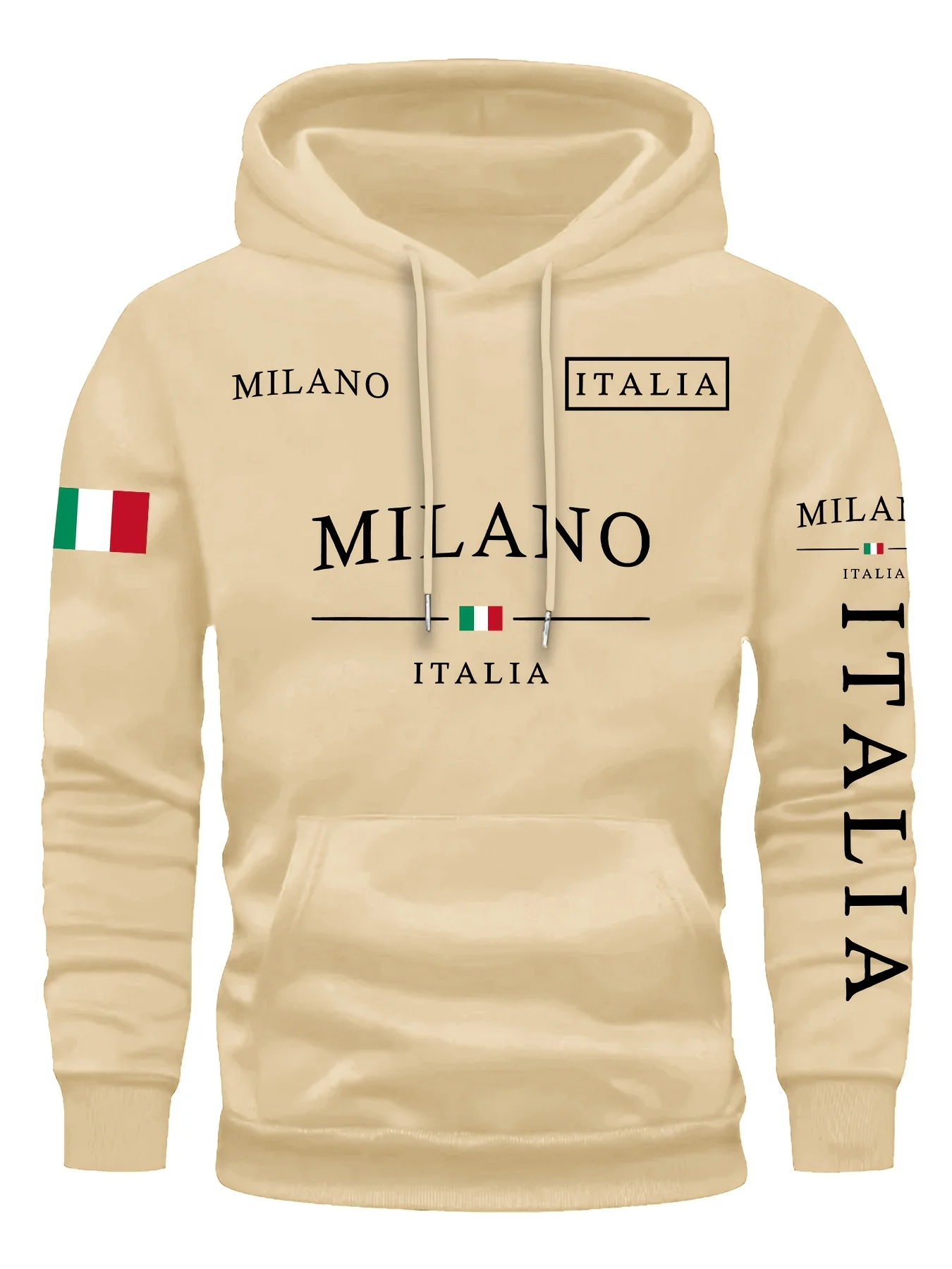 AliExpress ITALIA MILANO Unisex Casual Hoodie Sweatshirt, view 6
