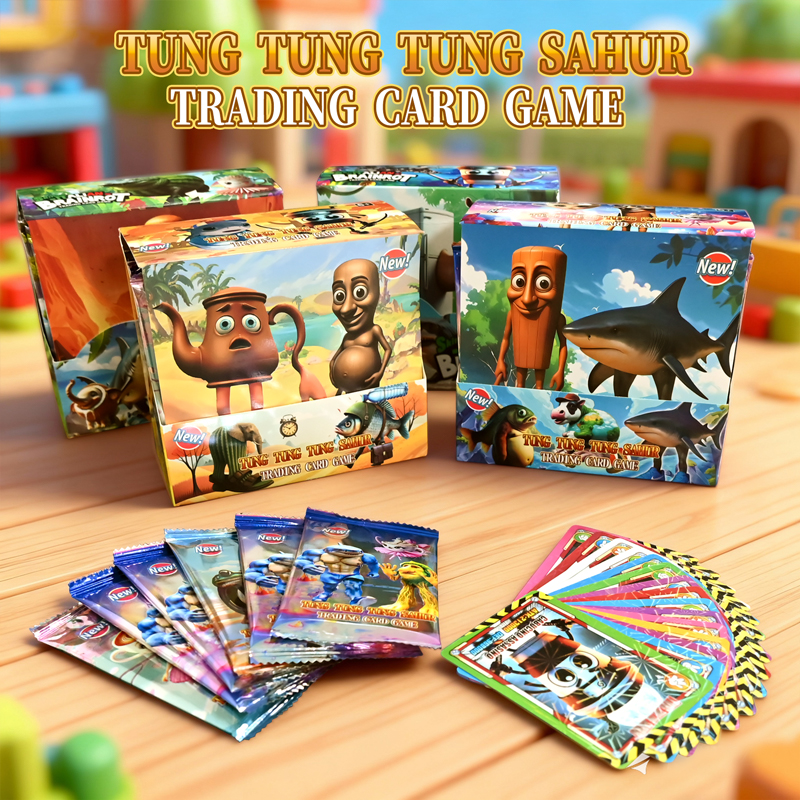 AliExpress Italian Brainrot Collection Cards Trading Cards Game Card Battle Carte Toystung Sahur Tralalero Tralala For Fans Children Gift, view 2