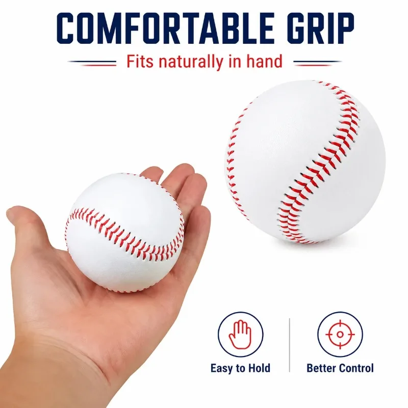 AliExpress J Durable & Safe Elastic PU Foam Baseball, Indoor & Outdoor Recreation, Lightweight Training Softball, Sports Fitness Equipment, view 2