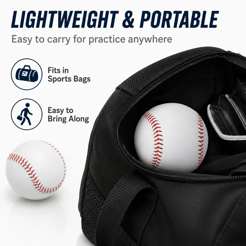 AliExpress J Durable & Safe Elastic PU Foam Baseball, Indoor & Outdoor Recreation, Lightweight Training Softball, Sports Fitness Equipment, view 5
