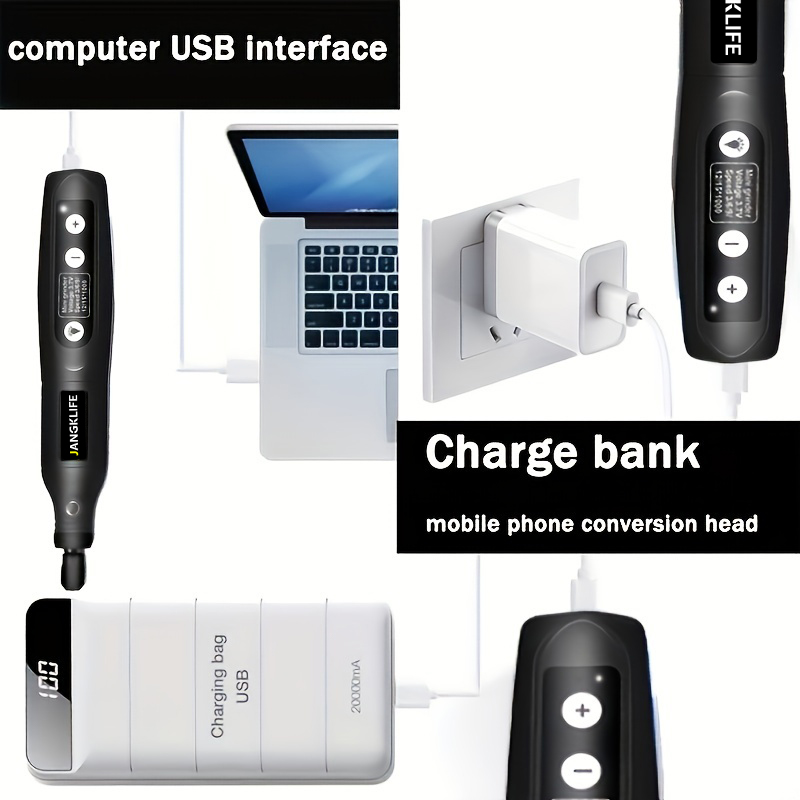 AliExpress JANGKLIFE USB Cordless Rotary Engraving Tool Kit, view 4