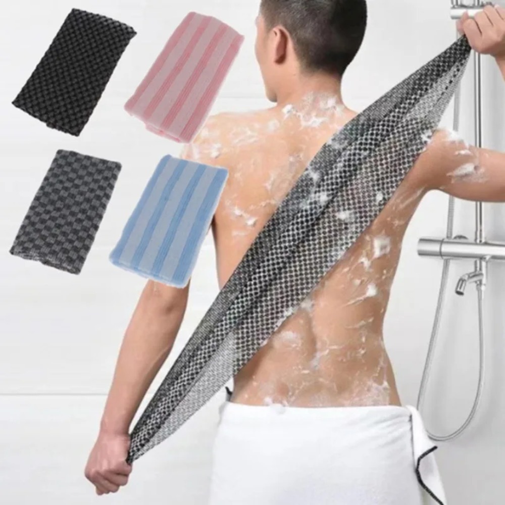 AliExpress Japanese Nylon Bath Towel Back Rubbing Washcloth Exfoliating Scrub Shower Sponge Body Bathroom Accessories, view 2